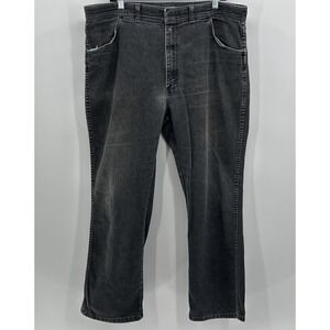 VTG Wrangler Jeans Men 38x28 Straight Cowboy USA Western Black 936WBK Boot Cut